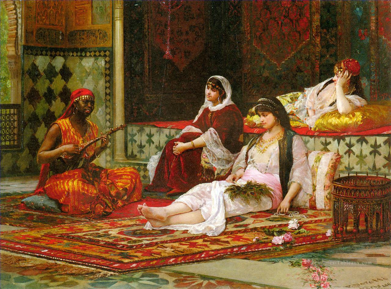 dames arabes dans le harem Peintures à l'huile